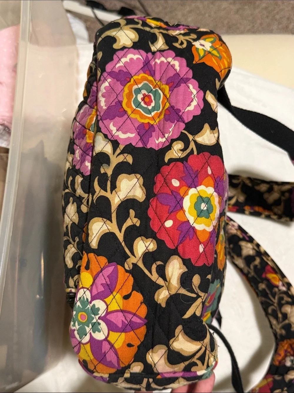 Vera Bradley | Quilted Cotton Campus Backpack in Retired “Suzani”Print Floral